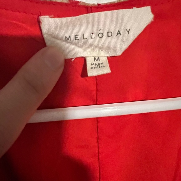 Melloday Paisley Ruffle Button Front Dress Size M - Picture 8 of 8